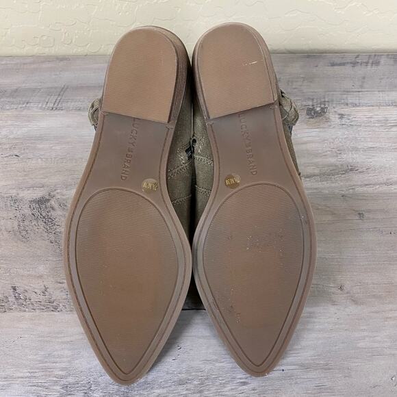 NWOB Lucky Brand Enitha Leather Booties, Size 7.5 - Picture 11 of 11